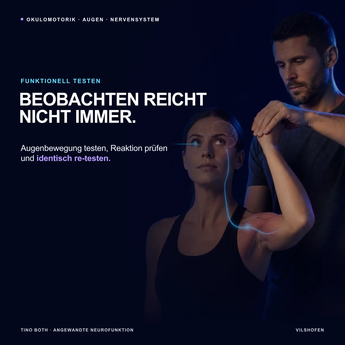 Augenbewegungen funktionell testen: genauer hinsehen