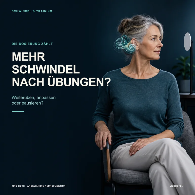 Mehr Schwindel nach Gleichgewichtsübungen: Weiterüben, anpassen oder pausieren?