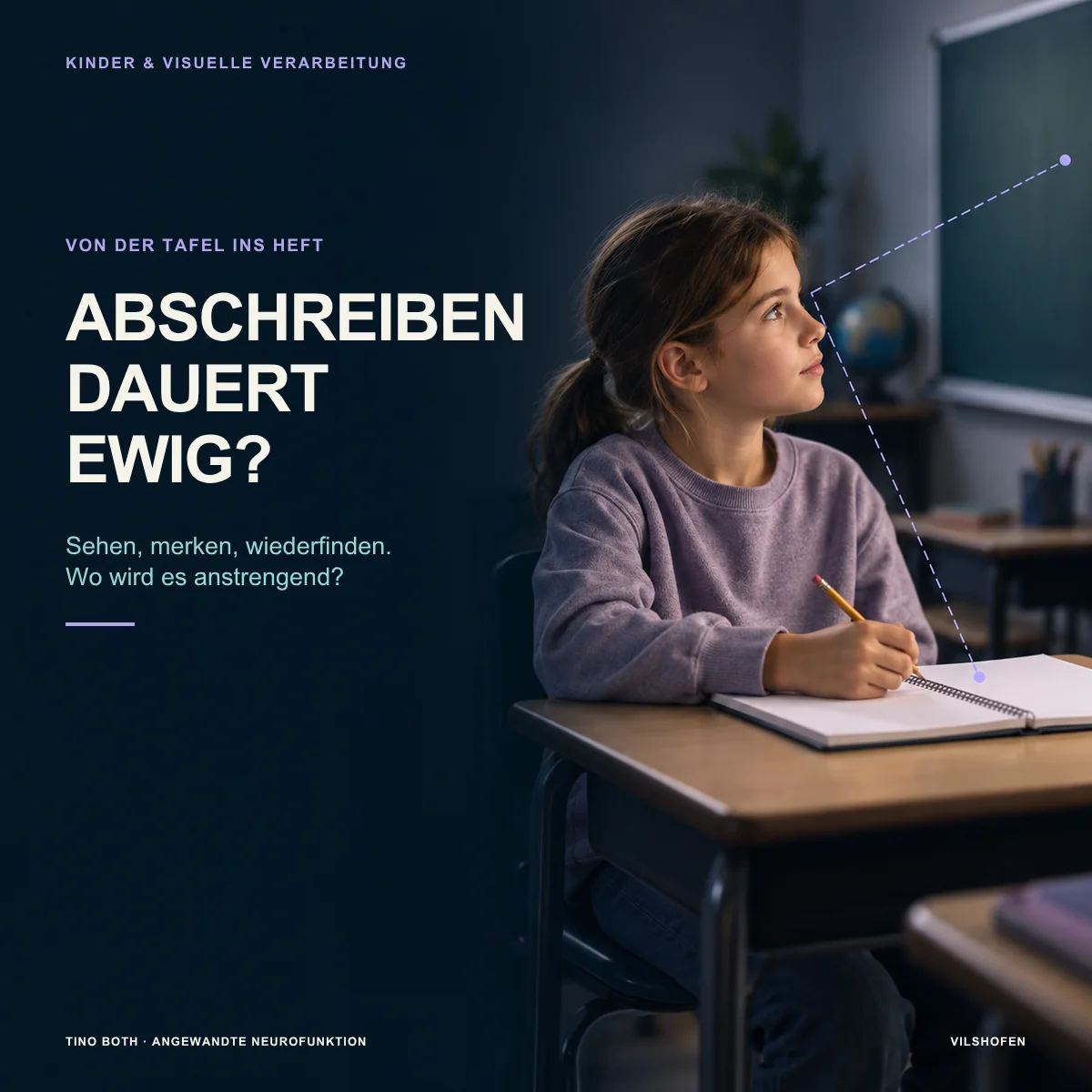 Mein Kind braucht ewig beim Abschreiben von der Tafel – woran kann das liegen?