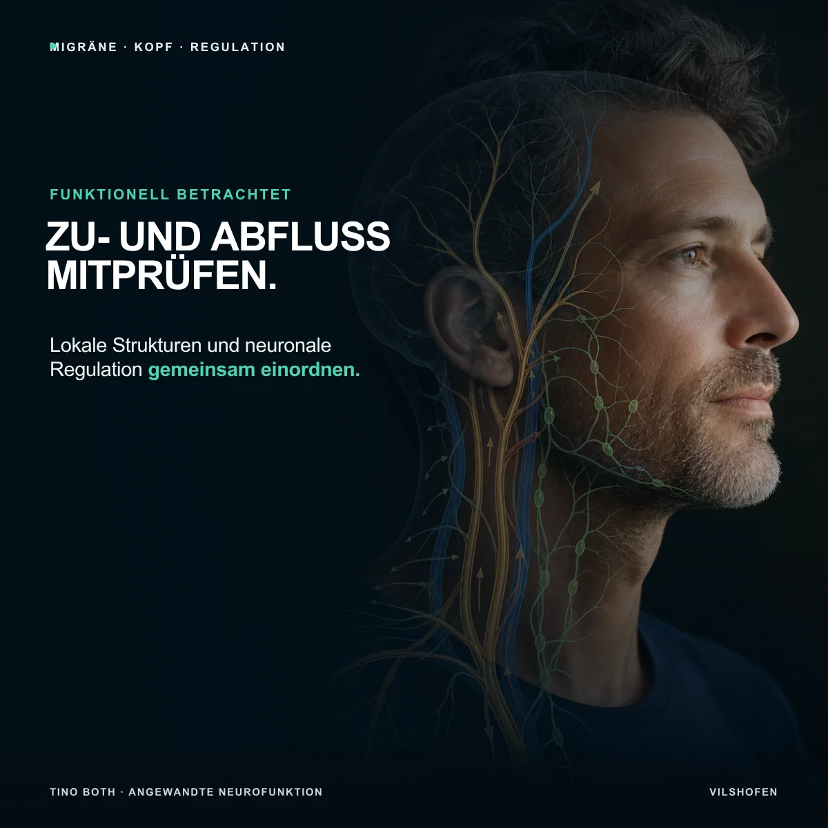 Taking a functional look at migraine: distinguishing inflow and outflow specifically