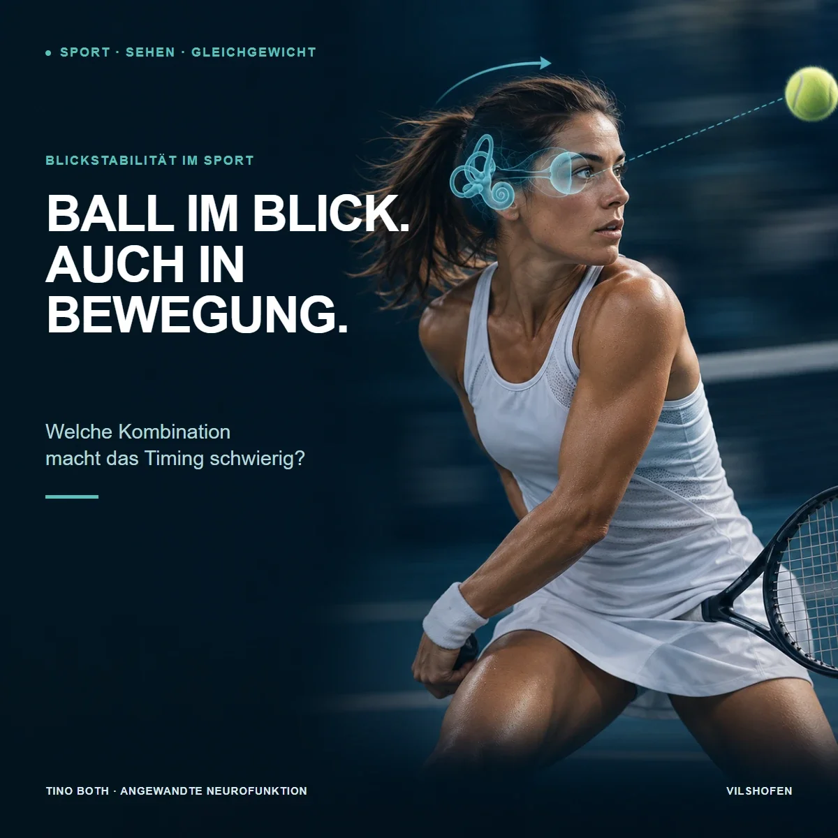 Blickstabilität im Sport: Wenn der Ball beim Bewegen aus dem Blick gerät