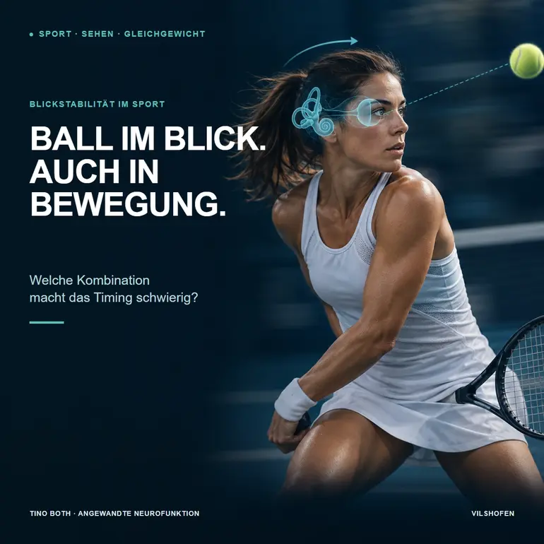 Blickstabilität im Sport: Wenn der Ball beim Bewegen aus dem Blick gerät