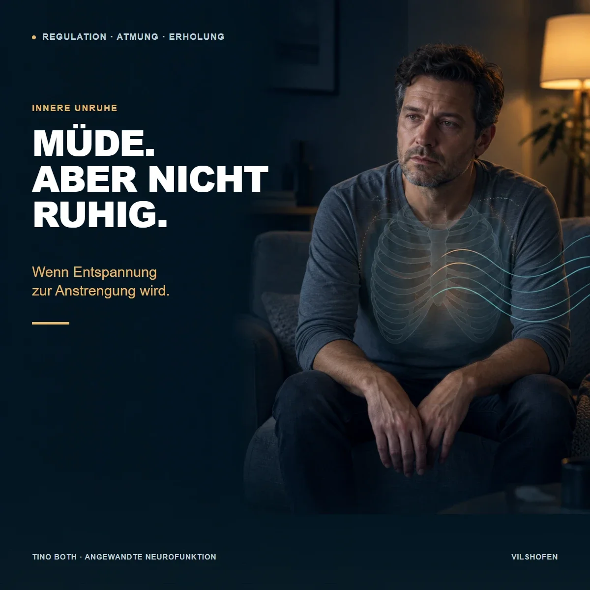 Innere Unruhe und Erschöpfung: müde, aber nicht ruhig