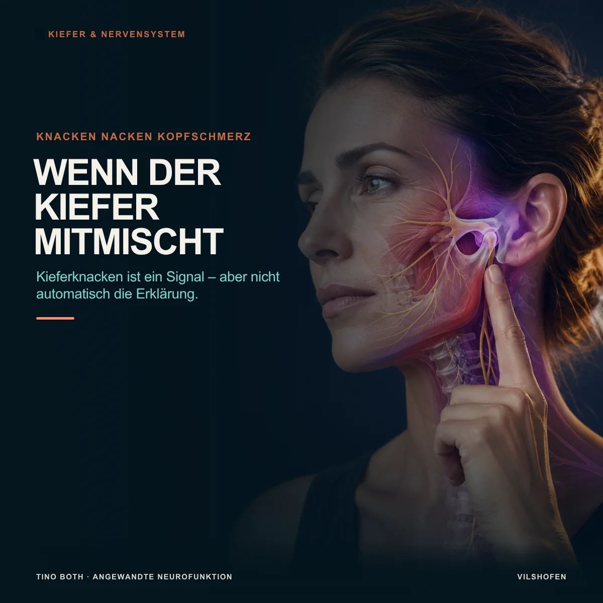 Kieferknacken mit Nacken- oder Kopfschmerzen: Was hängt zusammen?
