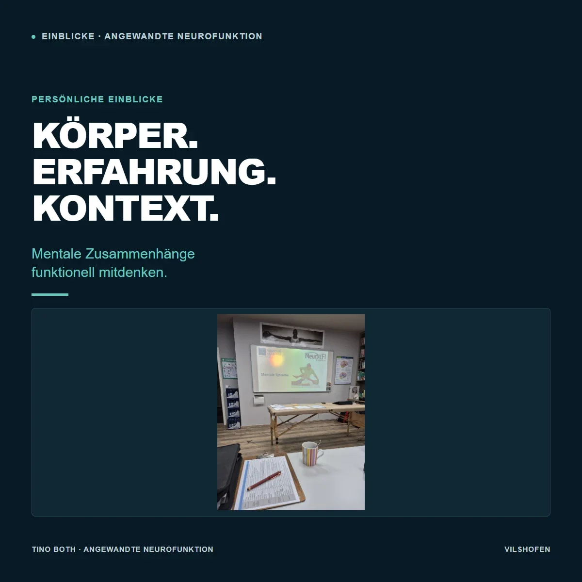 Mentale Systeme: Was ich aus der Fortbildung mitnehme