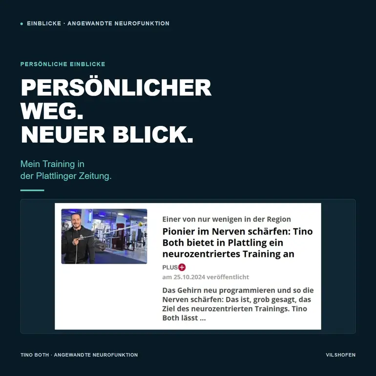 Pionier im Nerven schärfen: Tino Both bietet ein neurozentriertes Training an