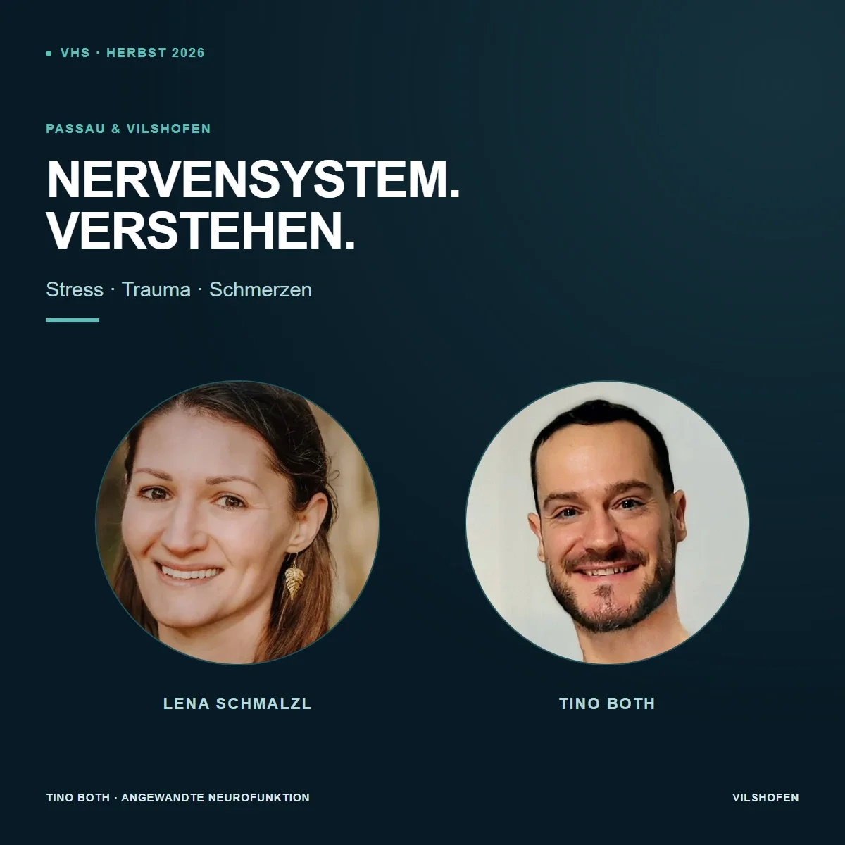 VHS-Vorträge Herbst 2026: Nervensystem, Trauma und Schmerzen verstehen