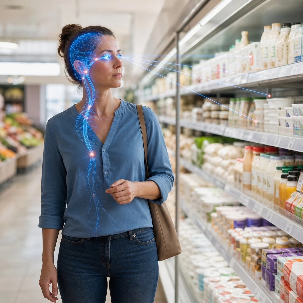 Visuell ausgelösten Schwindel beim Blick über Supermarktregale funktionell untersuchen